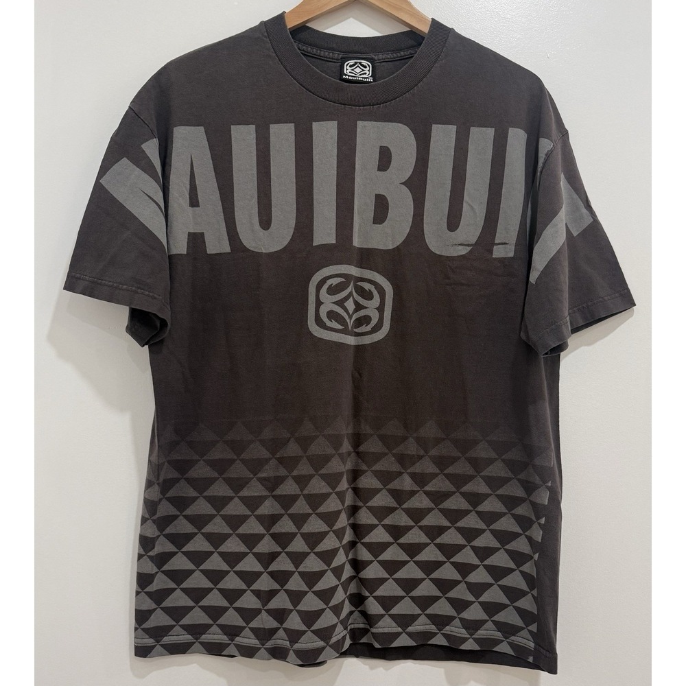 Vintage Maui Built Men's Size XL AOP Surf Tee Mauibuilt